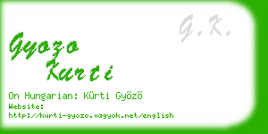 gyozo kurti business card