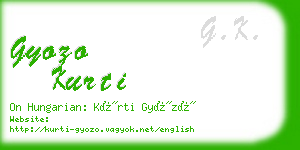 gyozo kurti business card